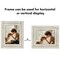 Americanflat Rustic Picture Frame - Modern Photo Frame for Unique Farmhouse Look - Polished Glass Cover - Hanging Hardware with Horizontal and Vertical Display - Includes Easel